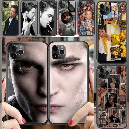 Robert Pattinson Edward Cullen Phone Case Cover Hull For iphone 5 5s se 2 6 6s 7 8 12 mini plus X XS XR 11 PRO MAX black art