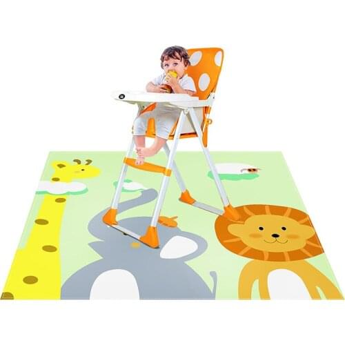Baby High Chair Non-slip Splat Mat Waterproof Play Mat Anti-dirty Table Mats Floor Protection Picnic Blanket 130x130