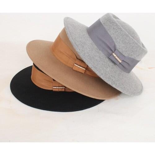 Fedora Hat Women Imitation Woolen Winter Women Felt Hats Fashion Top Jazz Hat Chapeau Sombrero Mujer 2021