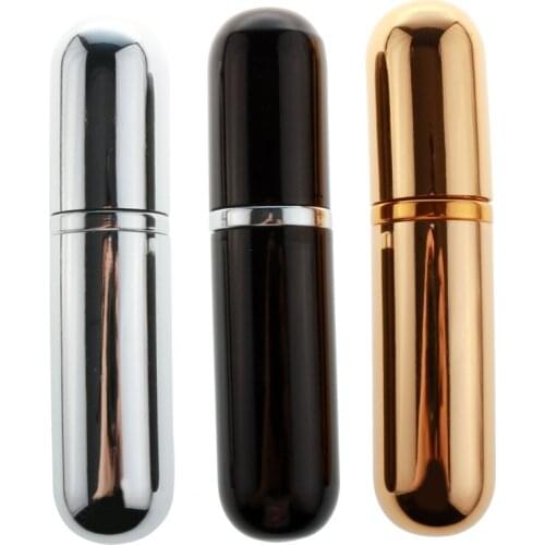 Spray Pump Bottle Glossy Moisturizing Glass Liner Round Cosmetic Shoppe Trial Vial Atomizer Empty Perfume Refillable Bottle 10ML