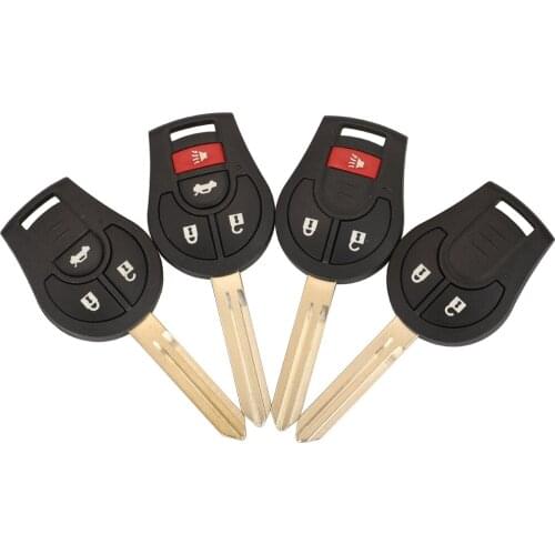 Kutery 2/3/4 Buttons Replacement Remote Car Key Shell Case Fob For Nissan Micra K14 Juke March Sunny