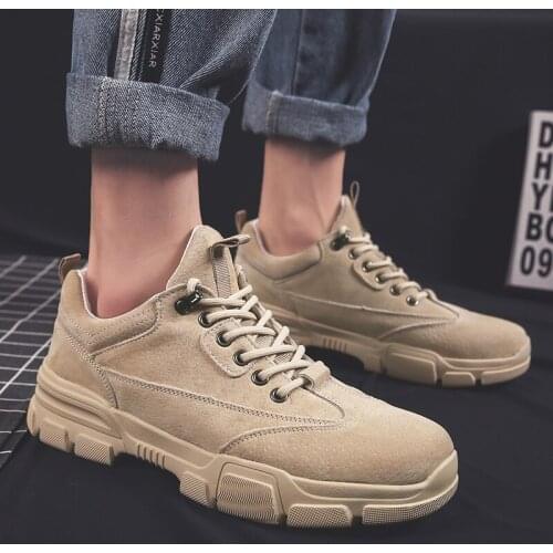 Autumn Men Shoes High Quality Suede Mens Casual Shoes Low Top Fashion Breathable Chunky Sneakers for Men Zapatillas Hombre