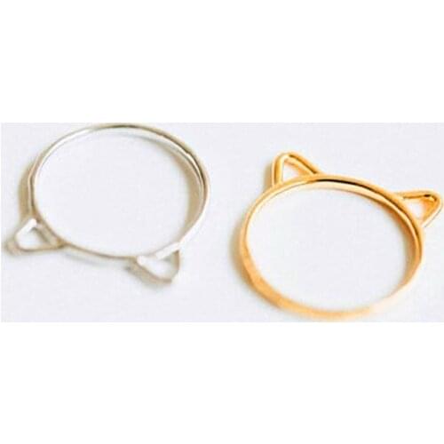 Fashion ring cute cat ear rings for women