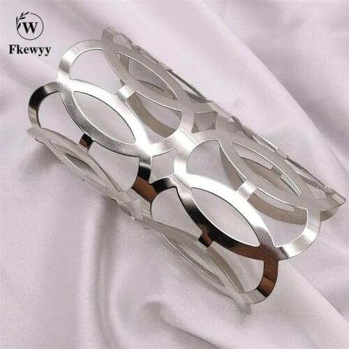 Fkewyy Fashion Luxury Bracelets Hollow Out Charm Bracelets For Women Gothic Party Accessories Gift Girl Bohemian Jewelry Cuff