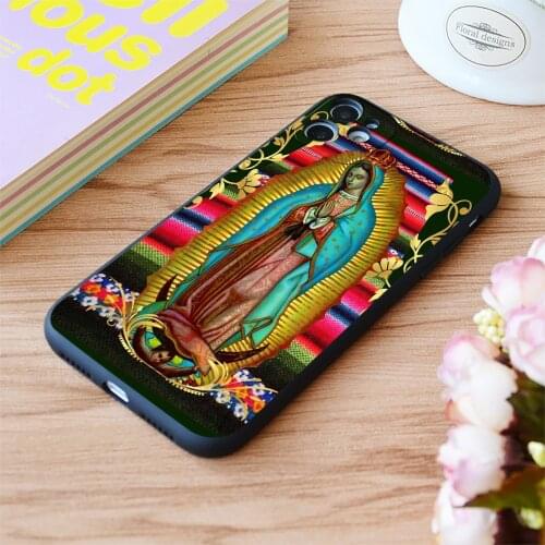 For iPhone Our Lady Of Guadalupe Virgin Print Soft Matt Apple iPhone Case 6 7 8 11 12 Plus Pro X XR XS MAX SE