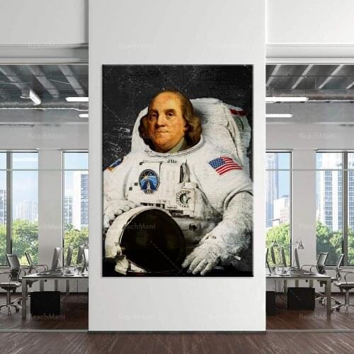 Insolite Wall Art-Benjamin Franklins dressing space, large murals, starry sky impressions, art murals