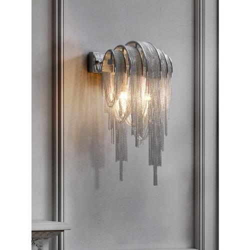 Tassel wall lamp light luxury living room staircase corridor aisle bedroom bedside wall lamp