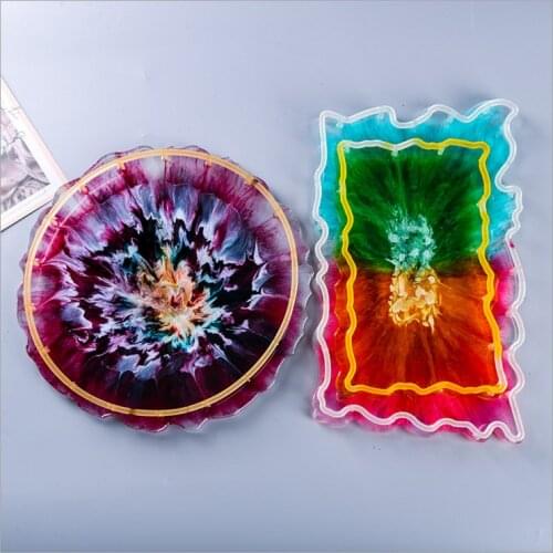 NEW Transparent Silicone Mould Dried Flower Resin Decorative Craft DIY Tray tray holder Mold epoxy resin molds for jewelry