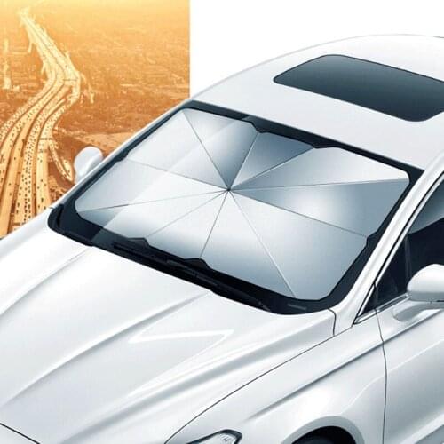 Car front sunshade folding umbrella for Skoda Octavia Fabia Rapid Superb Yeti Roomster