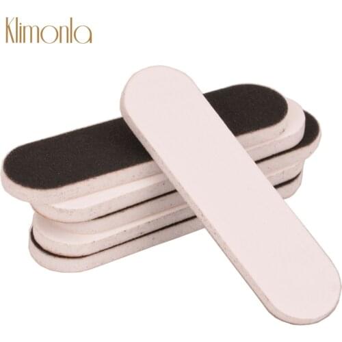 50Pcs/Set Professional Nail Files 180/240 Grit Double-sides White Black Sanding Buffer Polish ing Nail Care Small Nail Tool File