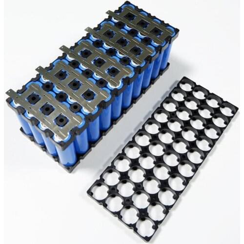 300pcs/lot MasterFire 4*10 18650 Batteries Spacer Radiating Holder Bracket Black Plastic Battery Storage Box Holder Brackets
