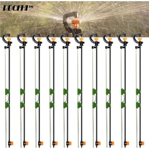 Gardens Automatic Rotating Sprinklers with Holder Irrigations Plants Flowers 360 Degrees G Type Nozzles Sprayer Watering System