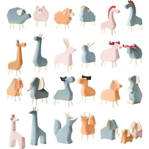 Animal Statues Figurines Furniture Photo Props Bedroom Decor Crafts Artwork