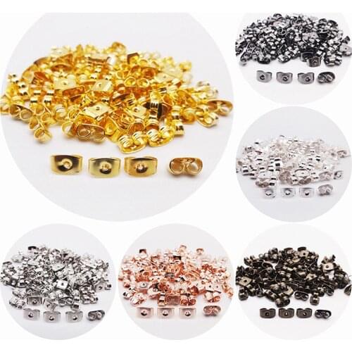 100pcs DIY Earrings Accessories Butterfly Plug Earplugs/Ear Studs Plugs/Ear Caps/Earrings Plugs/Earplug Earring Back