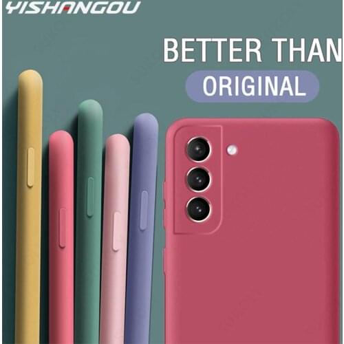 Lens Protection Liquid Case For Samsung Galaxy A32 4G A22 A42 A82 5G A12 Full Protection Shockproof Soft Silicone Case Cover