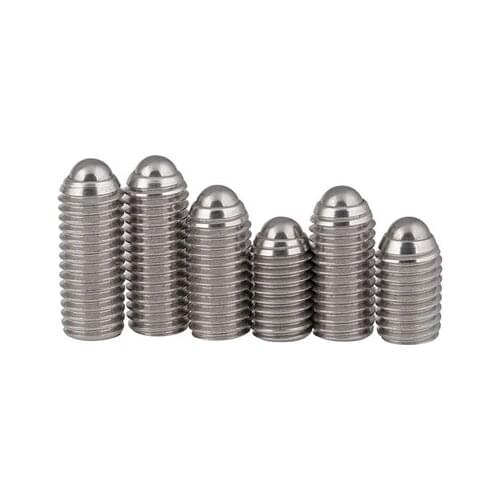 10Pcs metric thread M3 M4 M5 M6 M8 Stainless Steel Spring Ball Plunger Screw