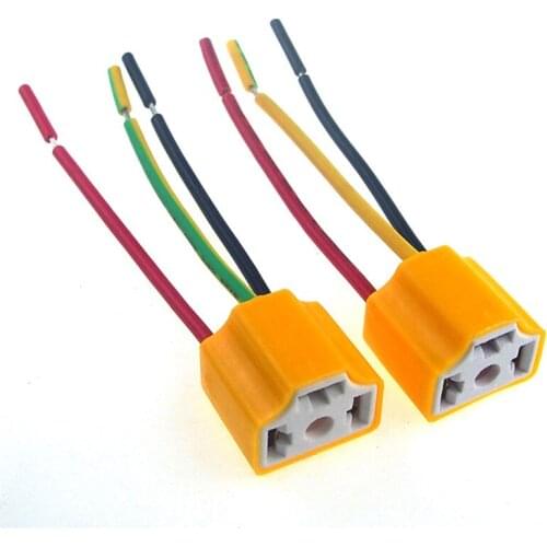 60pcs H4 Bulb Holder Auto Car HID LED Halogen Bulb Socket Lamp Holders H4 9003 hb2 Female Adapter Connector for Headlight