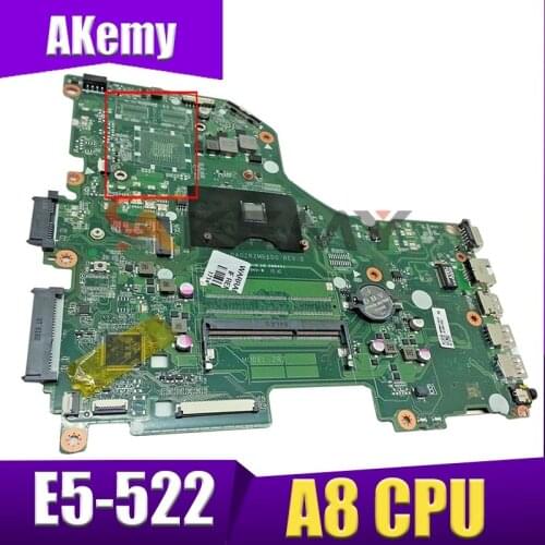 Akemy DA0ZRZMB6D0 REV:D For Acer E5-522 motherboard Mainboard ZRZ NB.MVH11.001 DDR3 100% test OK UMA CPU: A8 CPU