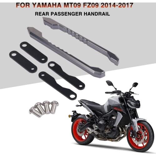 Motorcycle Aluminum Rear Passenger Handle Grab Bar Rail For Yamaha MT-09 MT09 FZ09 2014- 2017