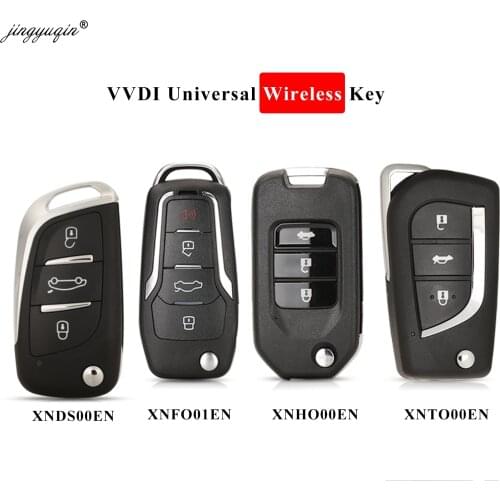 Jingyuqin Xhorse XNFO01EN /XNHO00EN /XNTO00EN Wireless Universal Remote Key 3/4 Buttons For VVDI2/VVDI Key Tool English Version