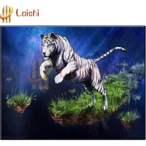 Diamond Embroidery Fantasy tiger 5D DIY Diamond Painting Fantasy planet Diamond Mosaic stitch cross needlework living room decor