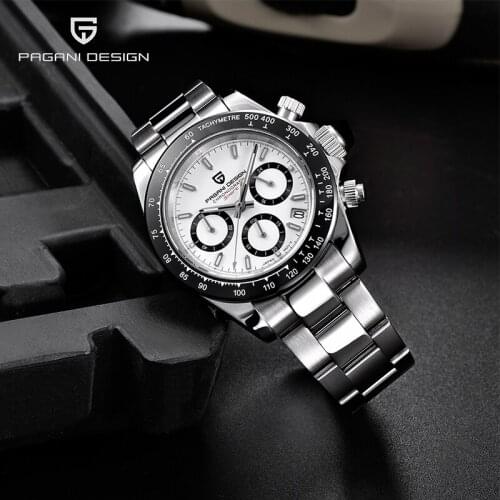 PAGANI DESIGN 2021 New Casual Fashion Sports Men Quartz Watch Sapphire Stainless Steel Waterproof Sport Chronograph Reloj Hombre