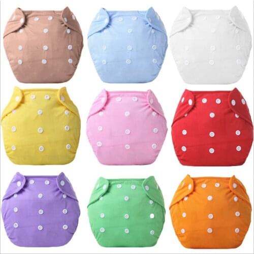 Baby Diaper Reusable Cloth Diaper Cove Washable Adjustalbe Nappies Waterproof Newborn Kids Cloth Diapers Pocket