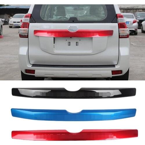 For Toyota Land Cruiser Prado FJ150 2014-2017 ABS Chrome ABS Chrome Rear Trunk Lid Cover Trim Decorative strips Car Styling