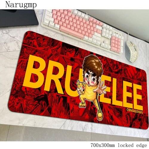 Bruce Lee mouse pad gamer Adorable mousepad 700x300x4mm rubber desk mat best gaming accessories pc game keyboard mats oversized