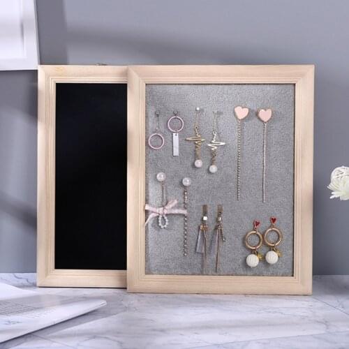 Mordoa "Photo Frame" Earrings Jewelry Display Stand Household Large Capacity Earrings Necklace Ring Jewelry Display Storage Box
