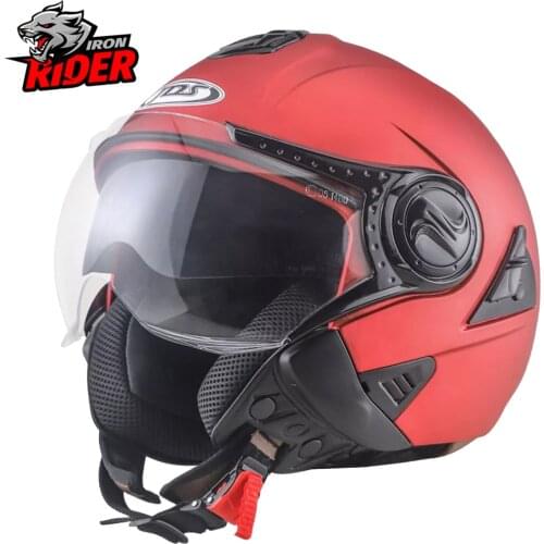 NENKI Motorcycle Helmet Summer Double Lens Moto Helmet Open Face Motorcycle Racing Off Road Helmet Casco Moto Capacete Casque