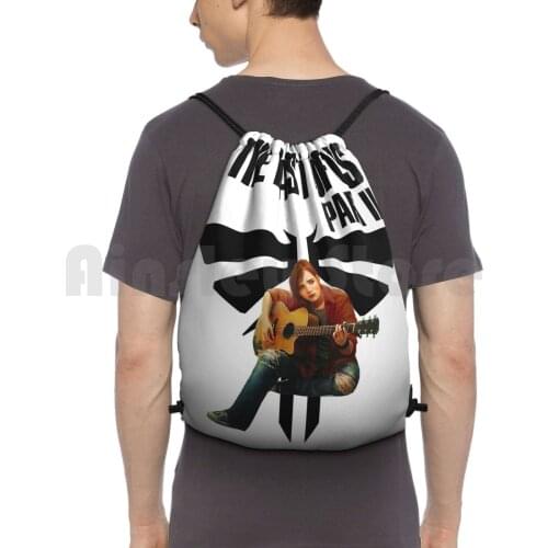 The Last Of Us Part Ii Backpack Drawstring Bags Gym Bag Waterproof The Last Of Us Tlou Ellie Fireflies The Last Of Us