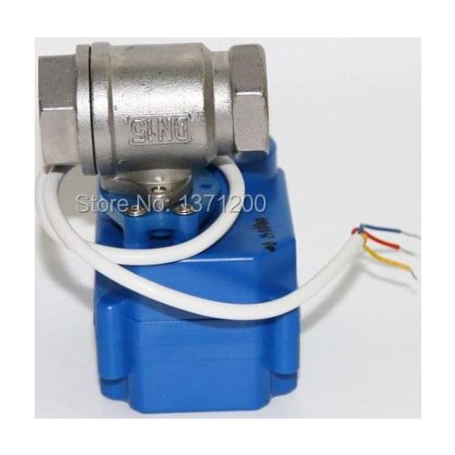 Stainless Steel 304 Motorized Ball Valve 1/2" DN15mm CR03 DC5V/12V/24V
