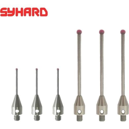 M3/M4 3D Three Dimensional Gauge Meter Coordinate Measuring Machine CMM Tip Probe Thread Ruby Head Tungsten Steel Rod