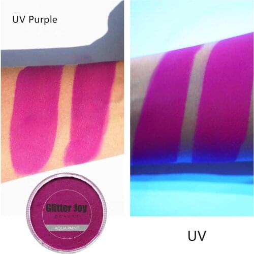 UV Purple Neon Purple 30g/pc Water Activated Professional Makeup Body Paints and Face Paints Body Art