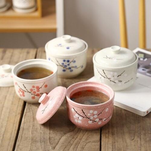 Japanese Ceramic Cookware Soup Pot Cooking Pot High Temperature Stew Mini Ceramic Casserole Egg Frying Pan Kitchen Steam Pots