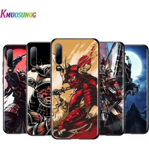 Japan Samurai Ninja Black Cover For Huawei P40 P30 P20 P10 P9 P8 Lite E 5G 2017 2019 Pro Plus Phone Case