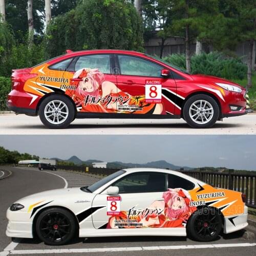 Japanese Anime ACGN Car Sticker Guilty Crown Character Yuzuriha Inori Two Aimensions Decals For Ford VW BMW Audi Mazda Toyota