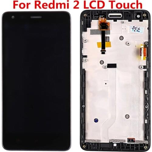 For Xiaomi Redmi 2 LCD Display With Touch Screen + Frame Digitizer Assembly For XIAOMI Redmi 2 Pro 2A LCD Screen