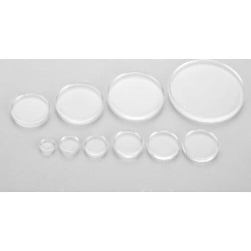 1 set round clear glass dome cabochon flat-back 8/10/12/15/16/18/20/25/30/40mm cameo pendant jewelry DIY craft sewing Hicello