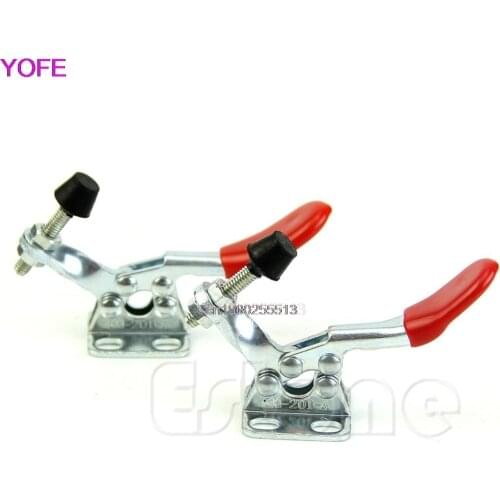 2Pcs Toggle Clamp GH-201A 201-A Horizontal Clamp Hand New Tool