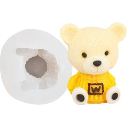 3D Bear Silicone Molds Chocolate Baking Mold Fondant Sugar craft Soap Mold Bear Silicone Mold cake mould ice tray mold