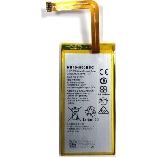 New High Quality HB494590EBC 3000mAh Battery For Huawei Honor 7 G628 G620 Phone + Tracking Code