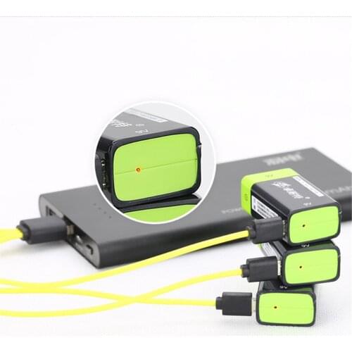 ZNTER S19 9V 400mAh USB Rechargeable 9V Lipo Battery RC Battery For microphone