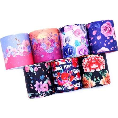 Free shipping 50 yard cartoon printed grosgrain ribbon 31860
