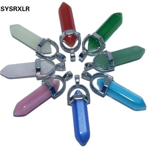 Free Shipping Fashion Natural stonel Agates Amethysts Cat eye Lapis lazuli Pink Quartz For Women Jewelry DIY Necklace Earrings