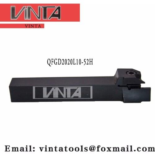 Free shipping QFGD2020L10-52H cnc cutting tools Surface Grooving tool holder matched inserts ZTGD0404-MG with good quality