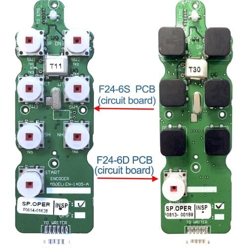 Telecontrol industrial 6 keys wireless crane remote control F24-6S F24-6D transmitter emitter PCB or CPU Circuit board