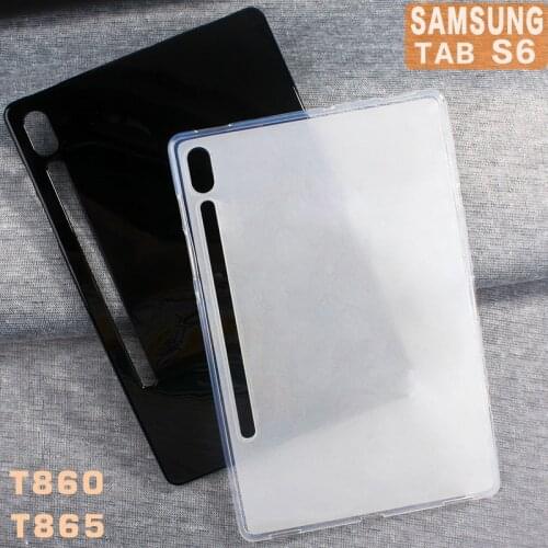 Slim case For Samsung galaxy Tab S6 10.5 T860 Tablet TPU case For Samsung Tab S6 10.5 inch Funda 2019 SM T865 Clear soft case