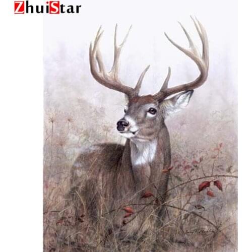DIY 5D Diamond Painting Mosaic animal deer Handmade Diamond Cross stitch Set Diamond Embroidery home decoration XY1